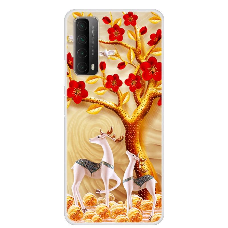 Case Hoesje Huawei P Smart 2021 Telefoonhoesje Gouden Boom