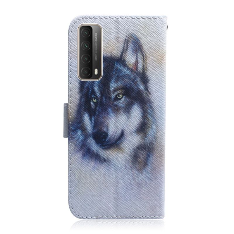 Cover Folio-hoesje Huawei P Smart 2021 Telefoonhoesje Blik Van De Hond