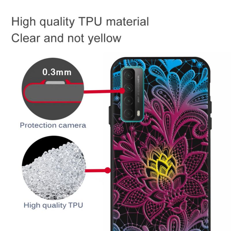 Cover Hoesje Huawei P Smart 2021 Telefoonhoesje Aziatische Lotus