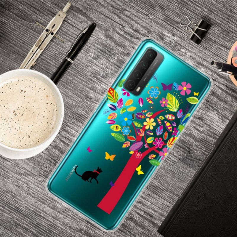 Cover Hoesje Huawei P Smart 2021 Telefoonhoesje Kat Onder De Boom