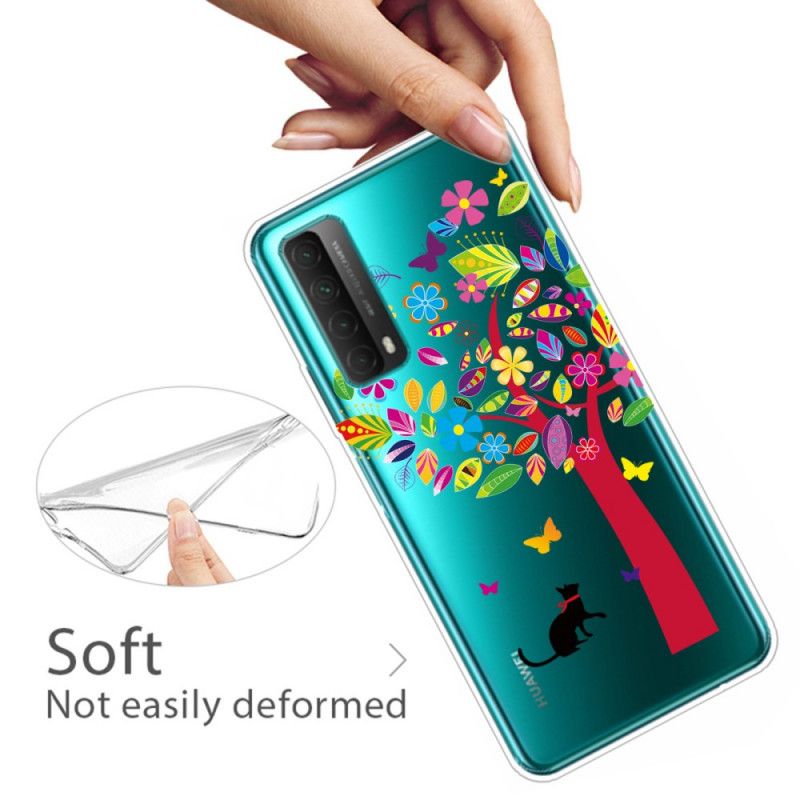 Cover Hoesje Huawei P Smart 2021 Telefoonhoesje Kat Onder De Boom