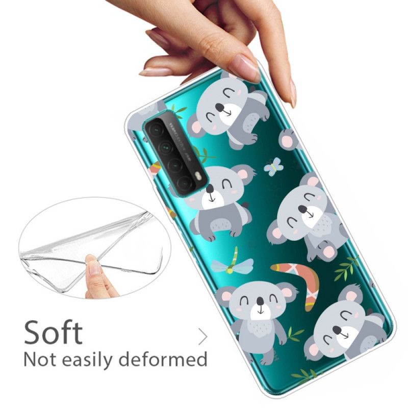 Cover Hoesje Huawei P Smart 2021 Telefoonhoesje Schattige Koala'S