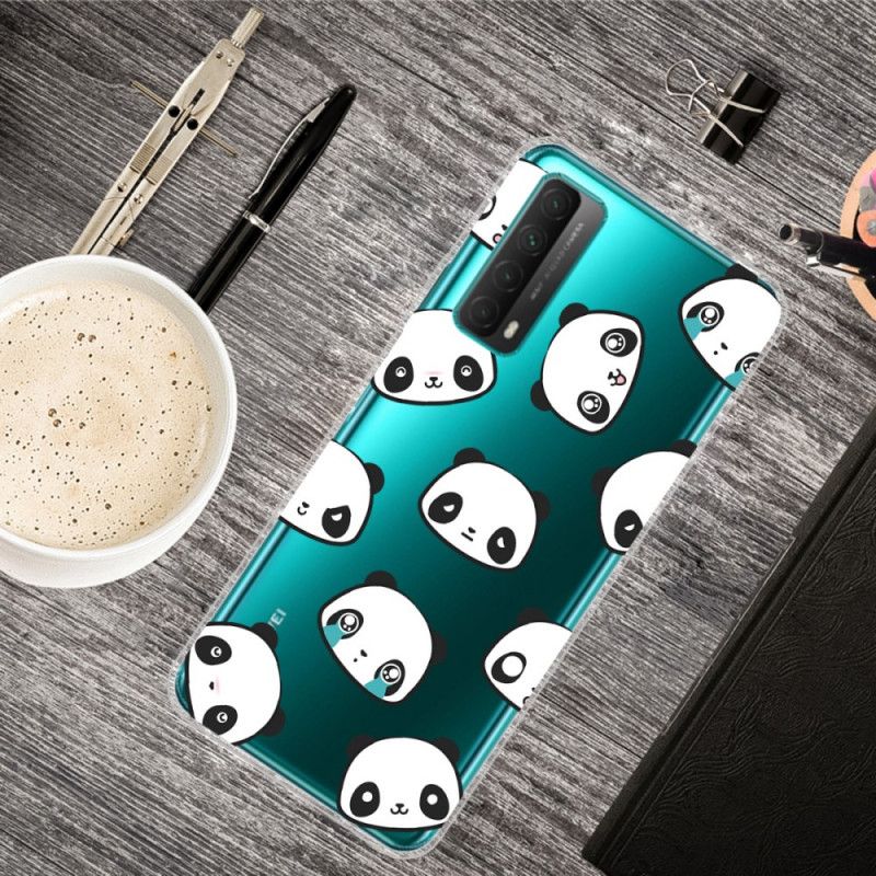 Cover Hoesje Huawei P Smart 2021 Telefoonhoesje Sentimentele Panda'S