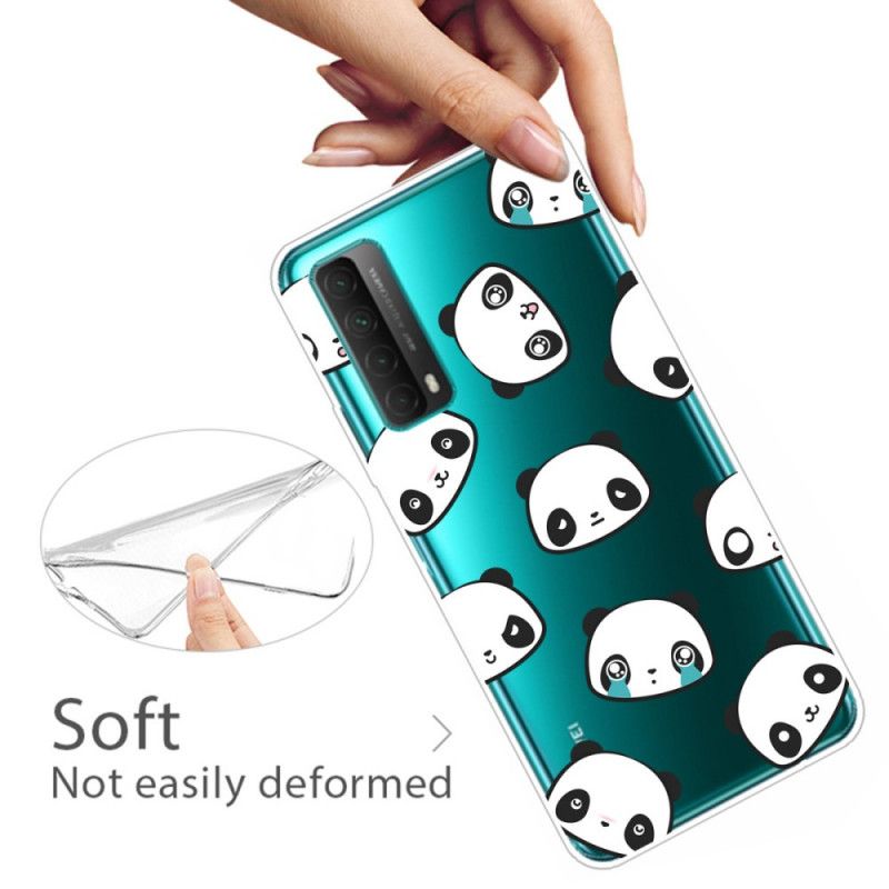 Cover Hoesje Huawei P Smart 2021 Telefoonhoesje Sentimentele Panda'S