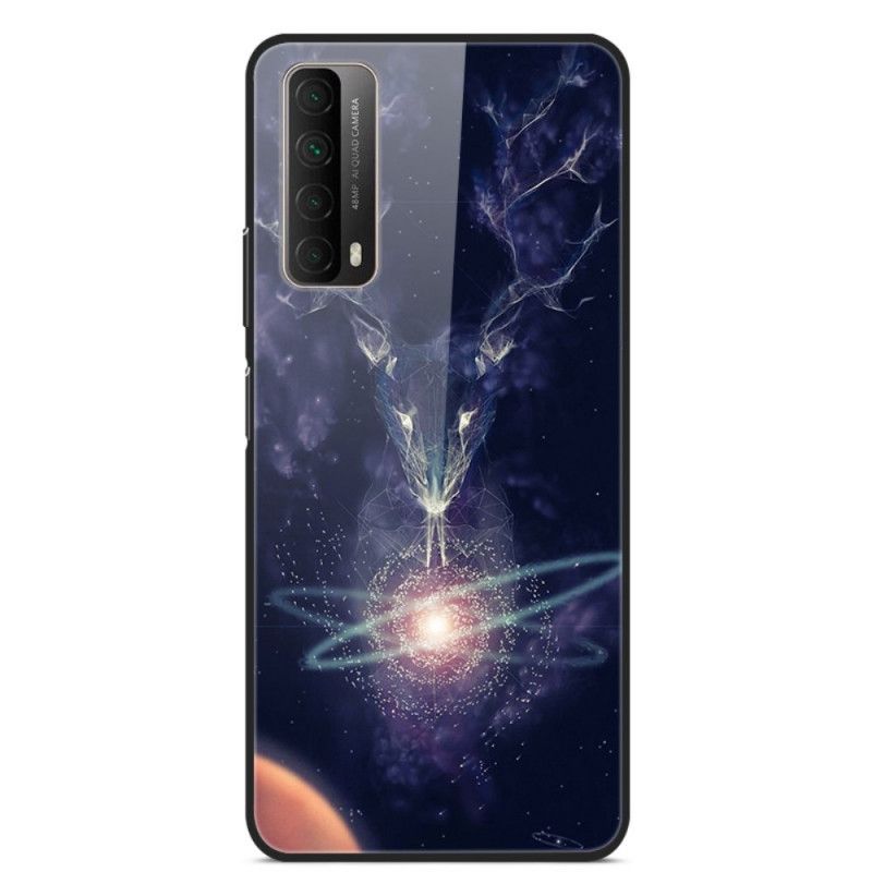 Cover Hoesje Huawei P Smart 2021 Telefoonhoesje Ster Hert Gehard Glas