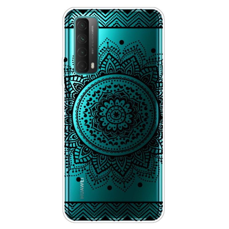 Cover Hoesje Huawei P Smart 2021 Telefoonhoesje Transparante Bloemen Mandala