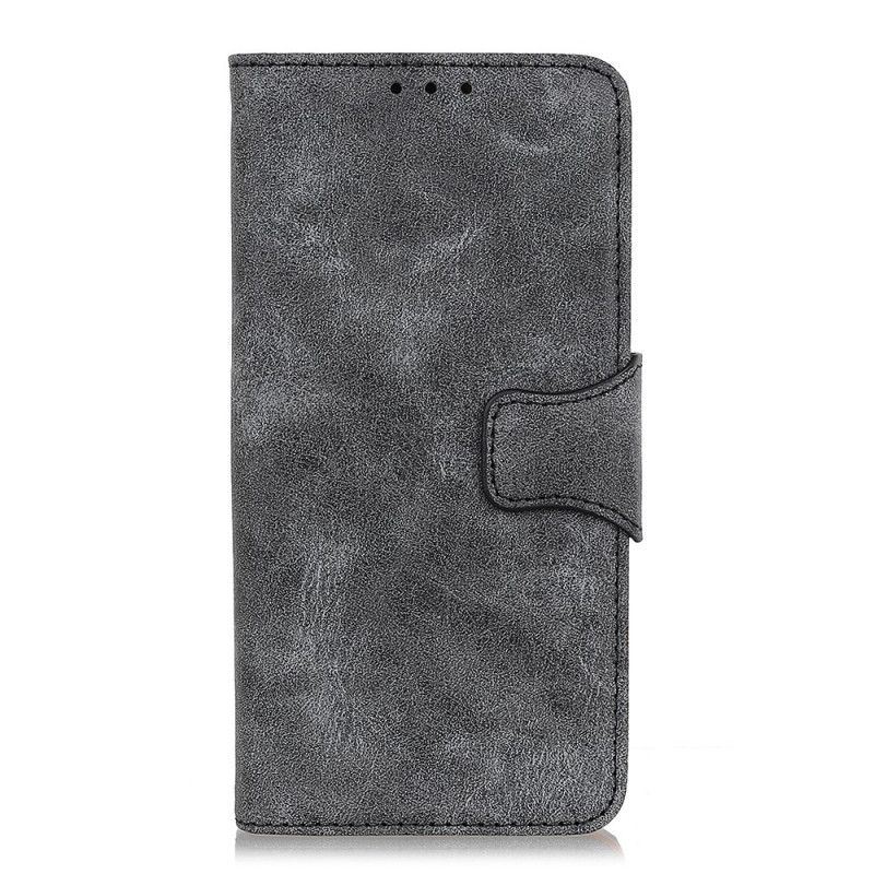 Flip Case Leren Huawei P Smart 2021 Bruin Zwart Vintage Splitleer