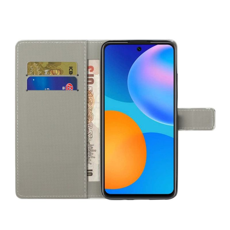 Flip Case Leren Huawei P Smart 2021 Usa Vlag