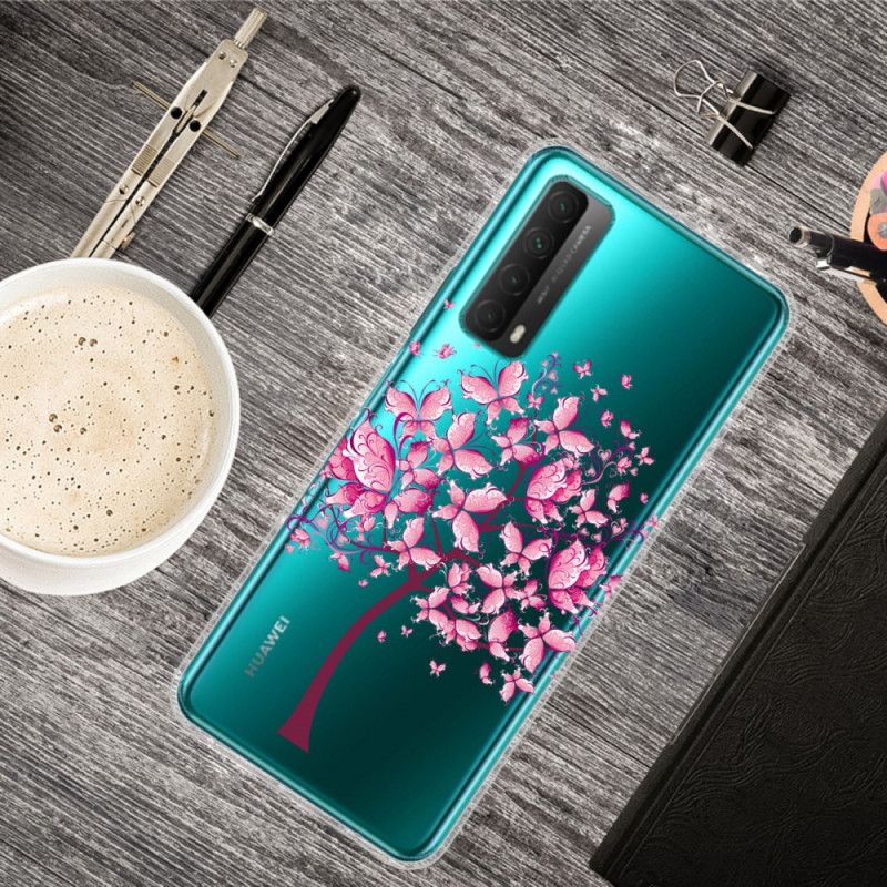 Hoesje Huawei P Smart 2021 Doorzichtige Boom In Waanzin