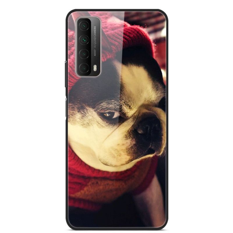 Hoesje Huawei P Smart 2021 Fun Dog Gehard Glas