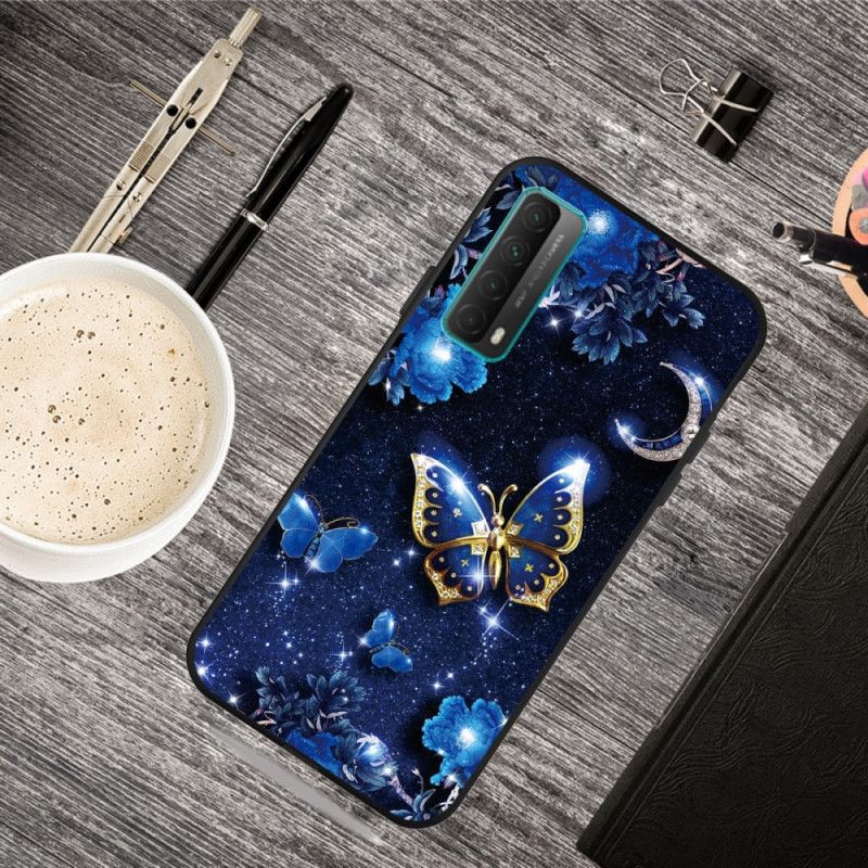 Hoesje Huawei P Smart 2021 Gouden Vlinder