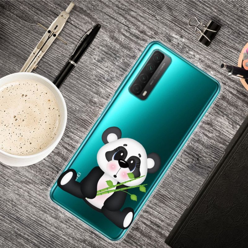 Hoesje Huawei P Smart 2021 Transparante Droevige Panda