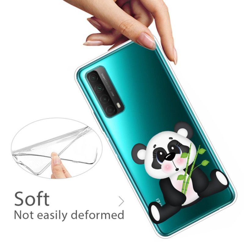 Hoesje Huawei P Smart 2021 Transparante Droevige Panda
