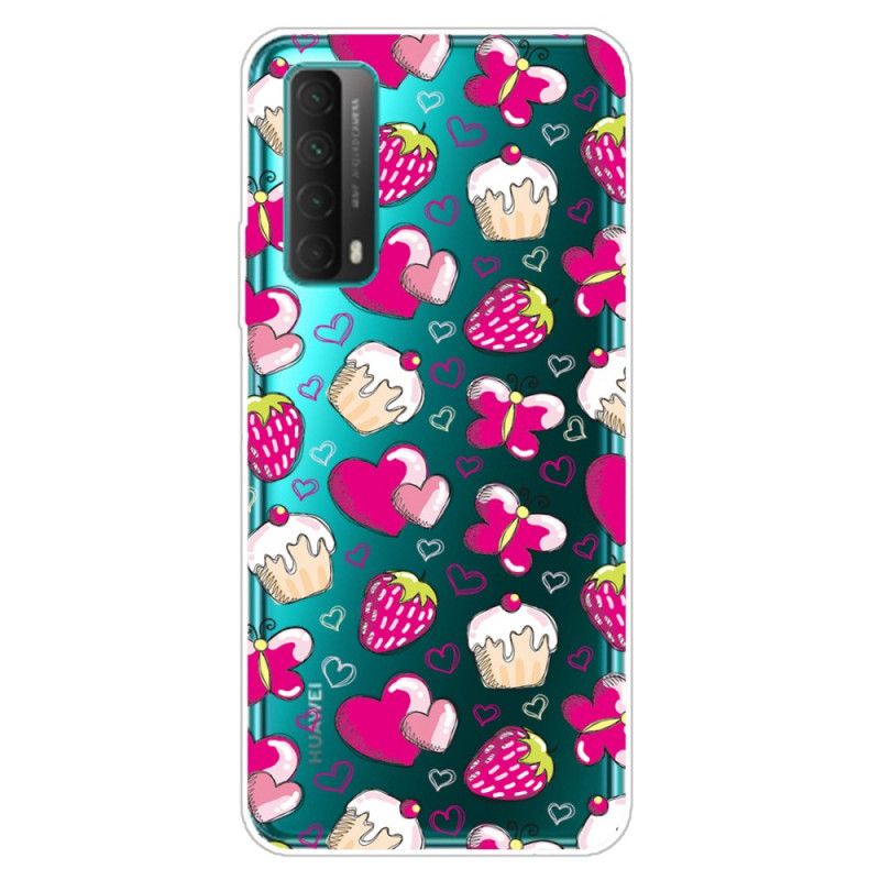 Hoesje Huawei P Smart 2021 Transparante Love Cakes