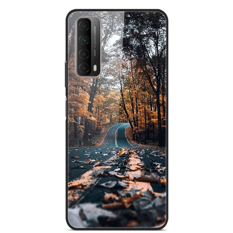 Hoesje Huawei P Smart 2021 Weg Naar Geluk Gehard Glas