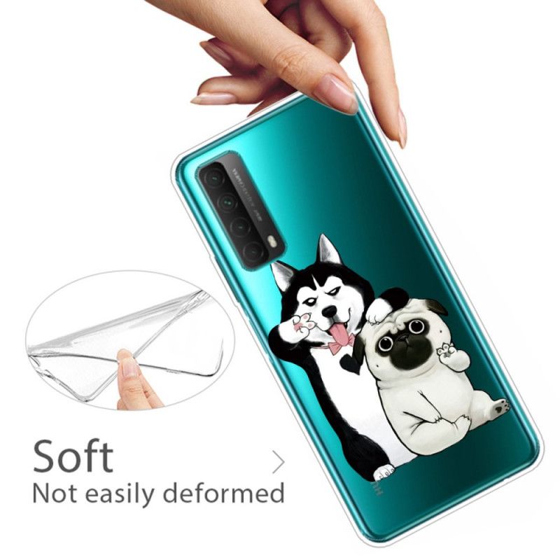 Hoesje voor Huawei P Smart 2021 Grappige Honden