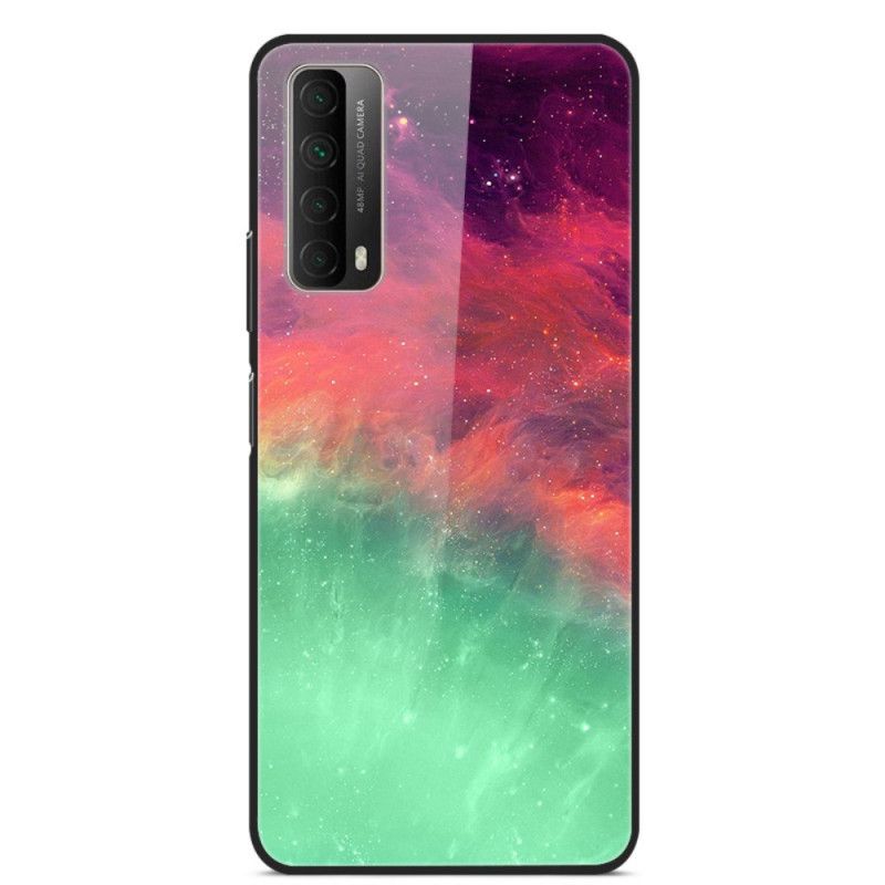 Hoesje voor Huawei P Smart 2021 Groen Rood Rode En Groene Lucht