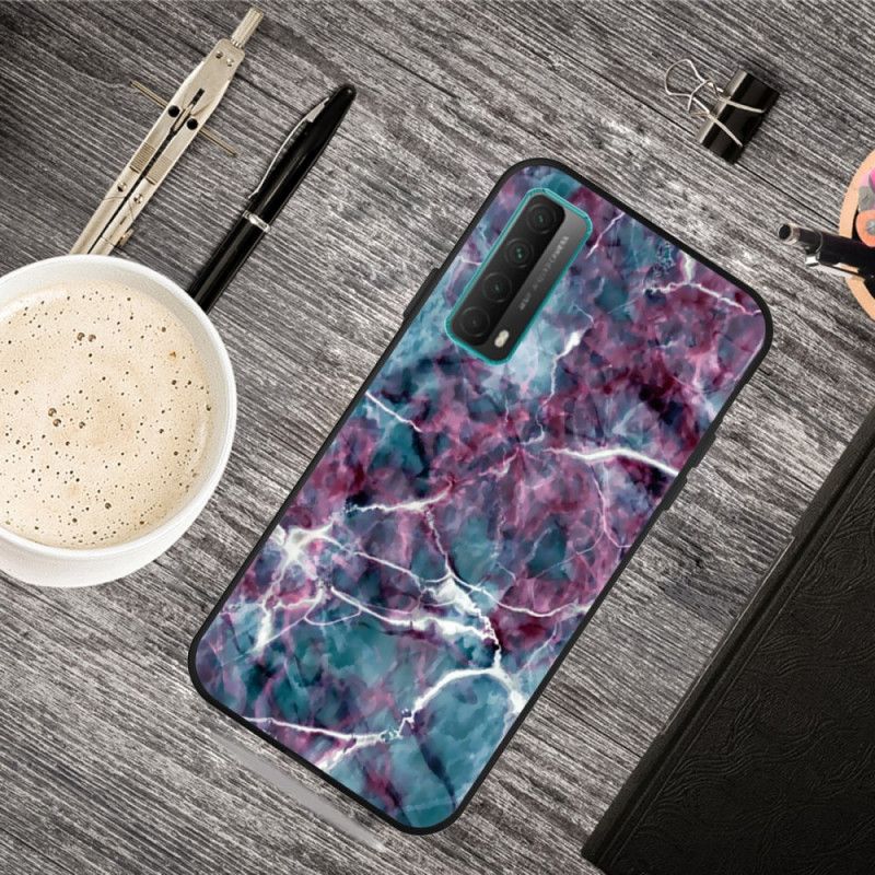 Hoesje voor Huawei P Smart 2021 Paars Marmer