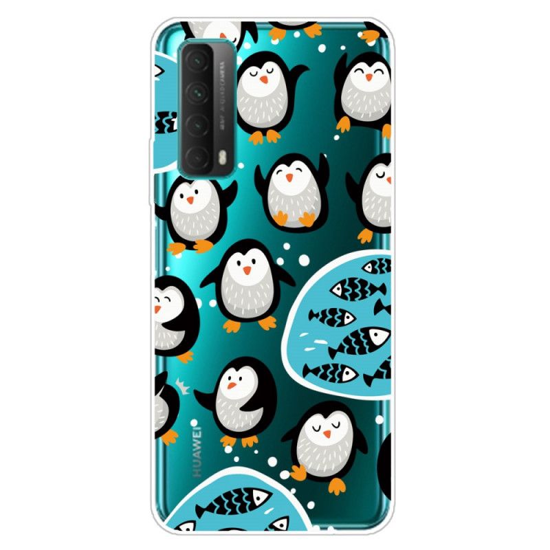 Hoesje voor Huawei P Smart 2021 Pinguïns En Vissen