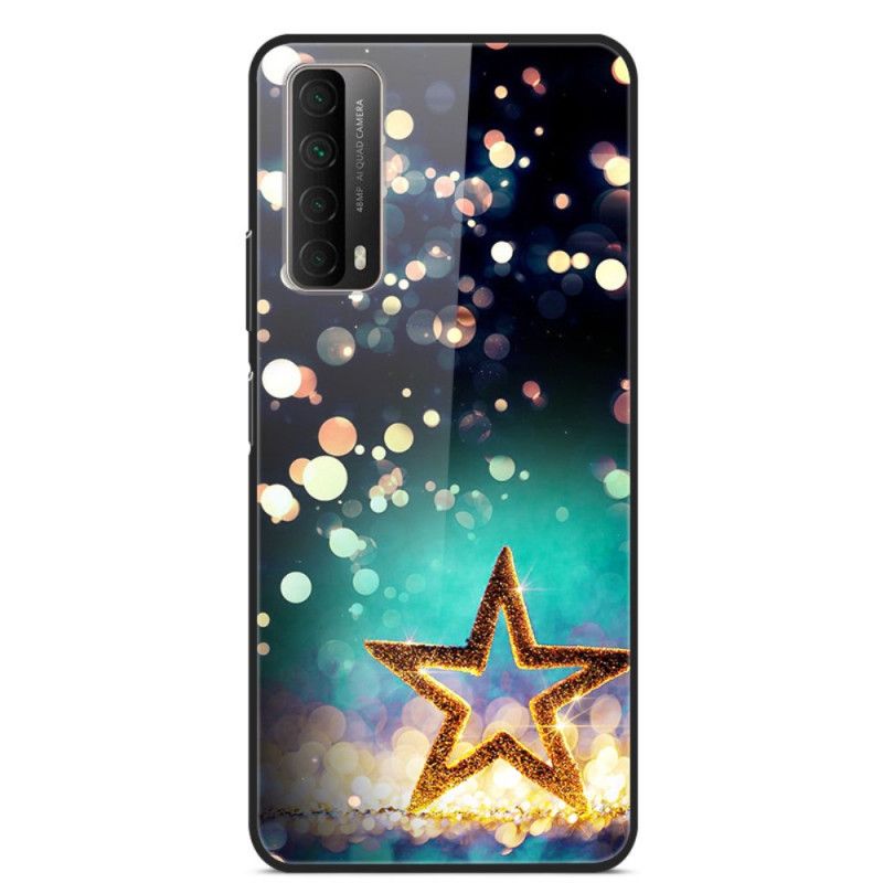 Hoesje voor Huawei P Smart 2021 Ster Gehard Glas