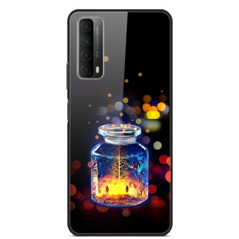 Hoesje voor Huawei P Smart 2021 Wensfles Van Gehard Glas