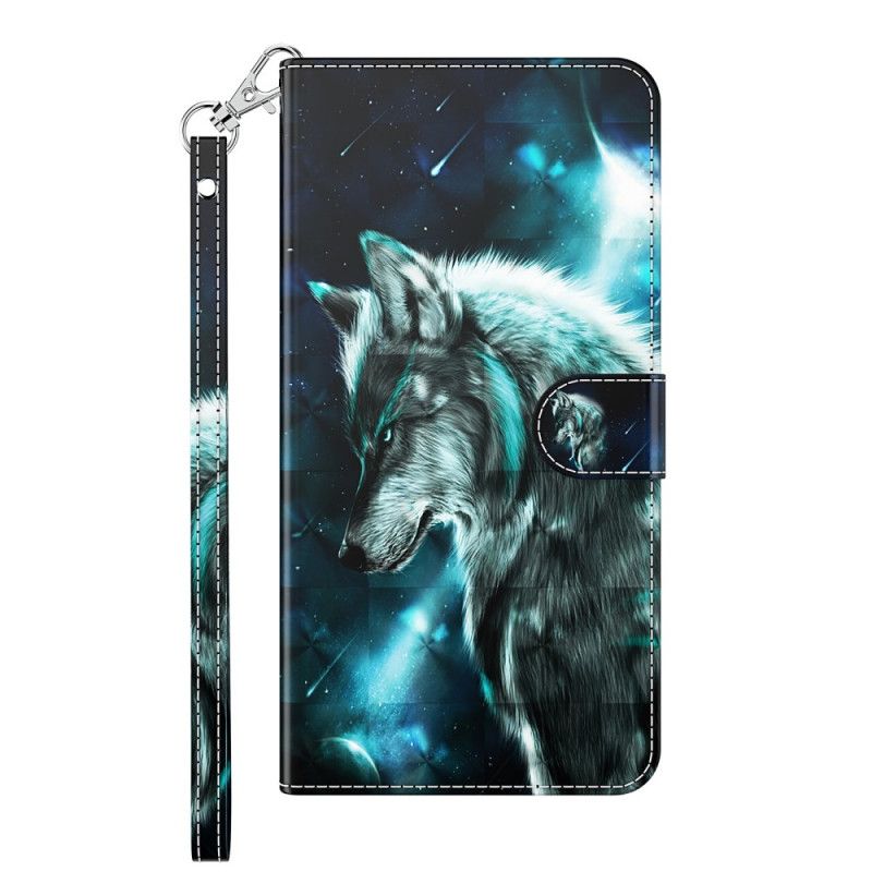 Leren Hoesje Huawei P Smart 2021 Majestueuze Wolf