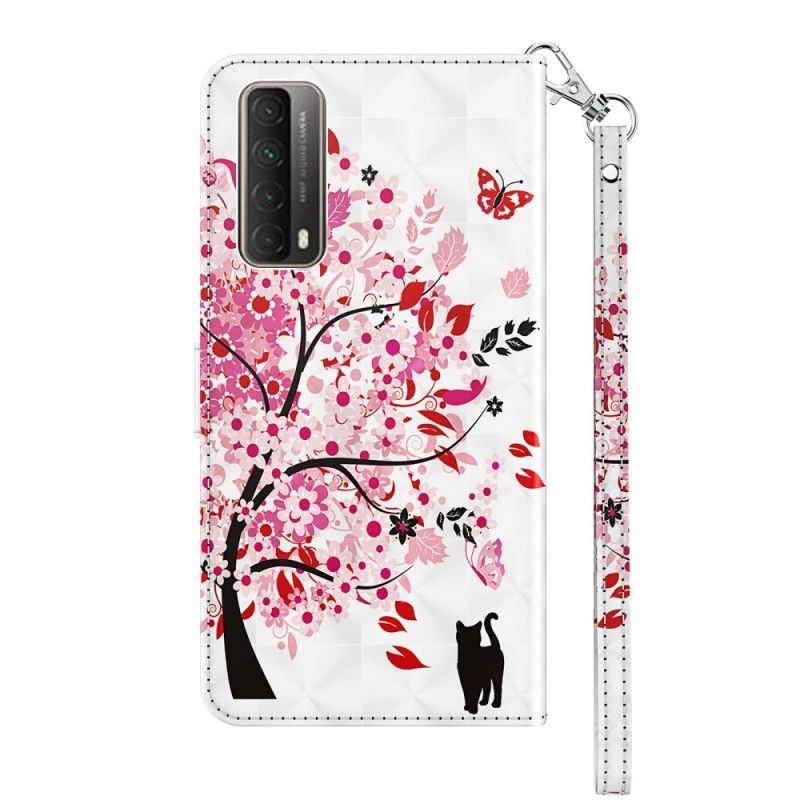 Leren Hoesje Huawei P Smart 2021 Roze Boom