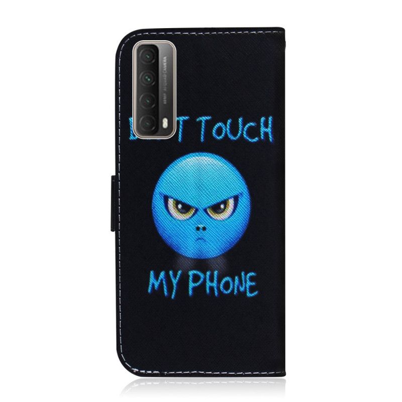 Leren Hoesje Huawei P Smart 2021 Telefoonhoesje Emoji-Telefoon