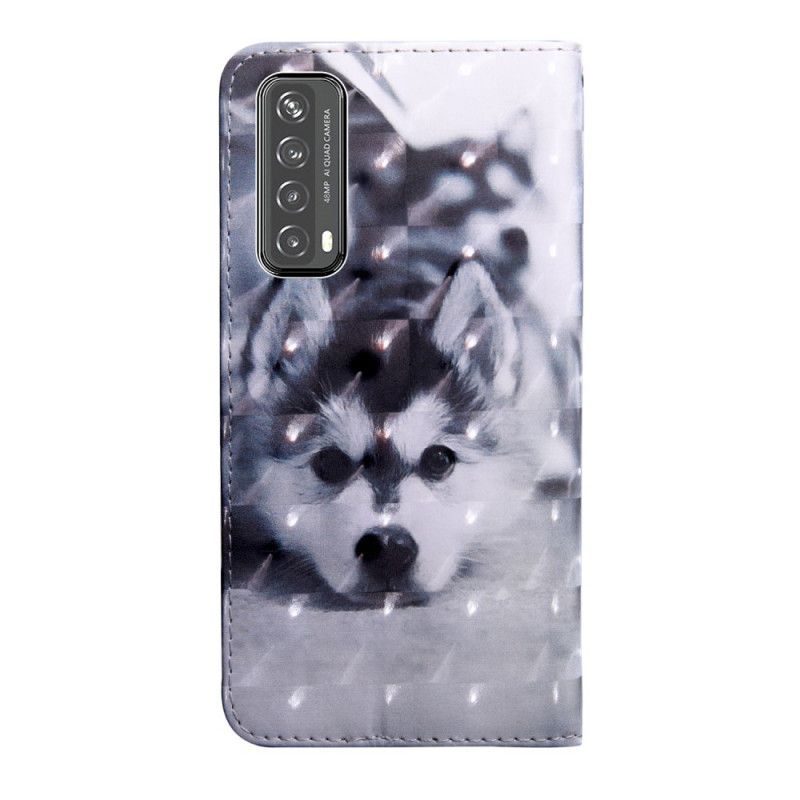 Leren Hoesje Huawei P Smart 2021 Telefoonhoesje Lichtvlek Gustave De Hond