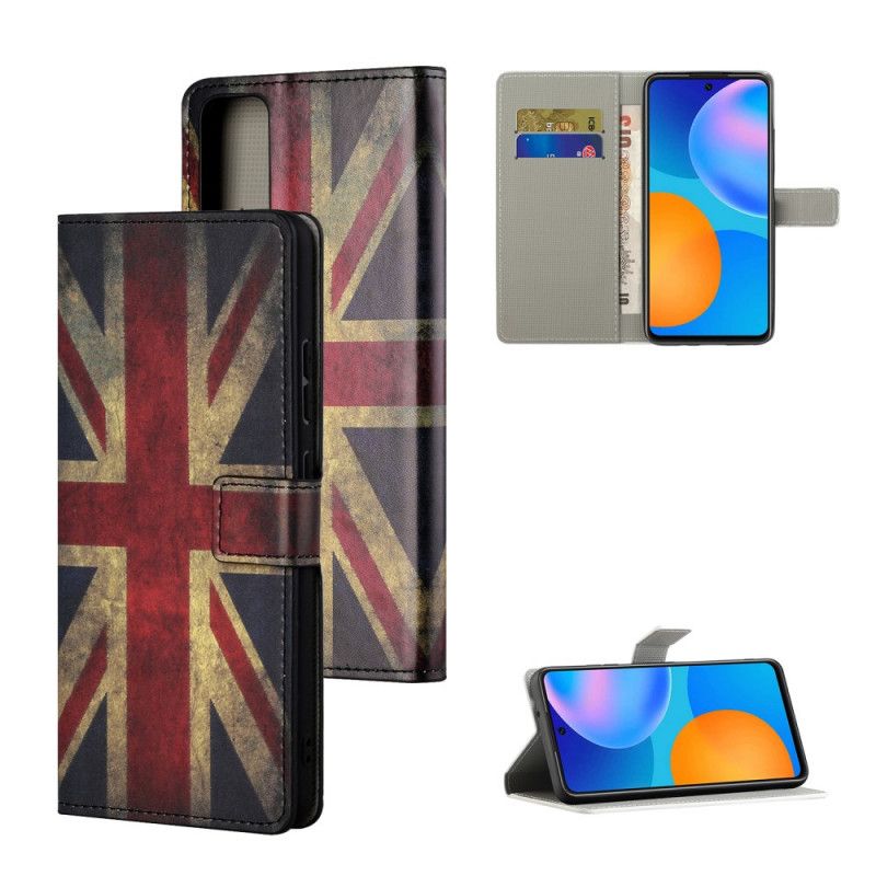 Leren Hoesje voor Huawei P Smart 2021 Engelse Vlag