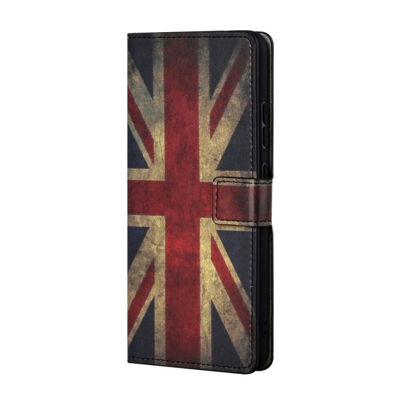 Leren Hoesje voor Huawei P Smart 2021 Engelse Vlag