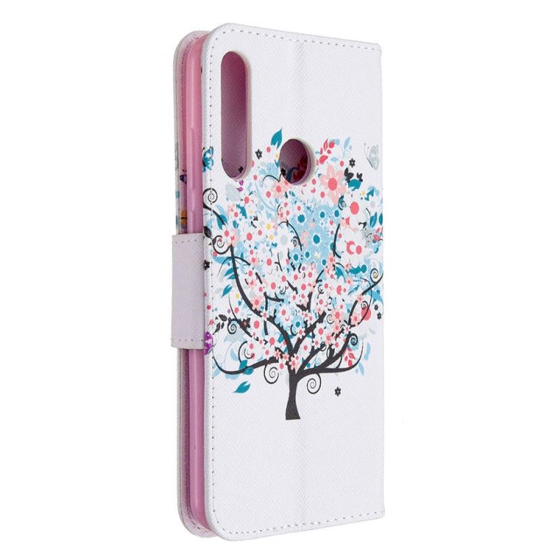 Bescherming Hoesje Huawei Y6p Telefoonhoesje Bloemrijke Boom