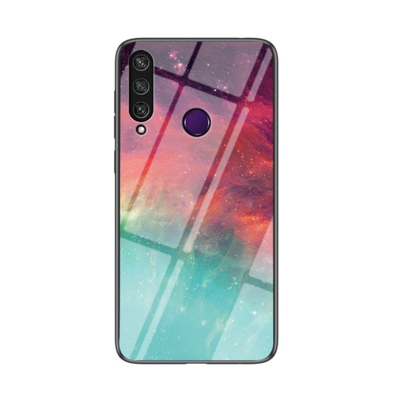 Case Hoesje Huawei Y6p Grijs Zwart Telefoonhoesje Premumkleuren Van Gehard Glas