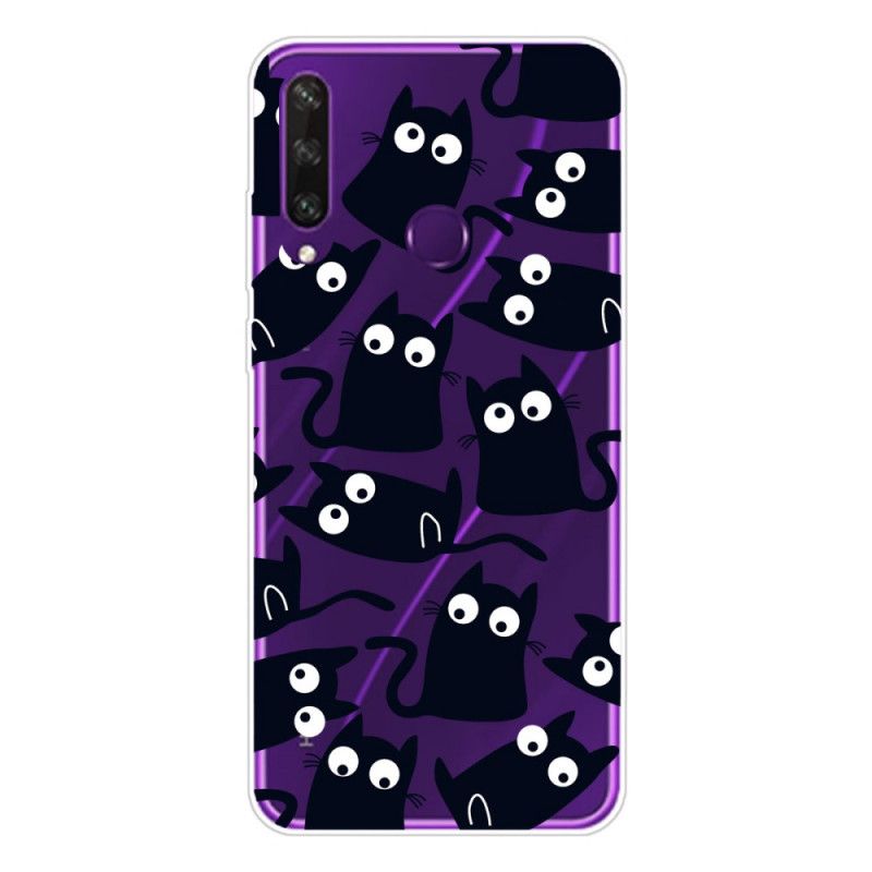 Case Hoesje Huawei Y6p Telefoonhoesje Zwarte Muizen