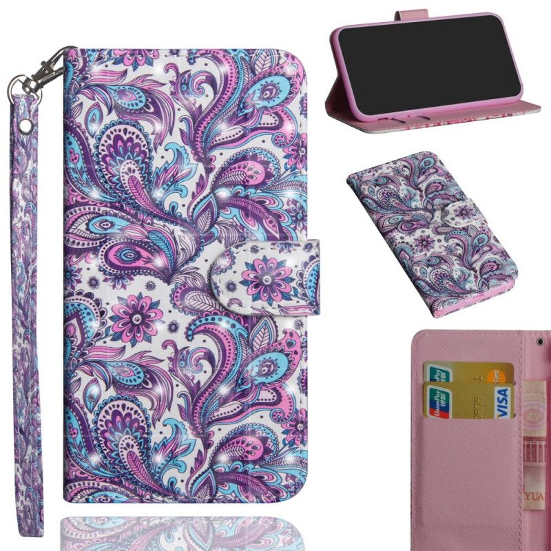 Cover Folio-hoesje Huawei Y6p Telefoonhoesje Bloemen Met Een Patroon