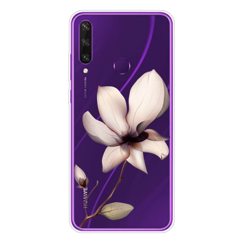 Cover Hoesje Huawei Y6p Roze Magenta Telefoonhoesje Premium Bloemen