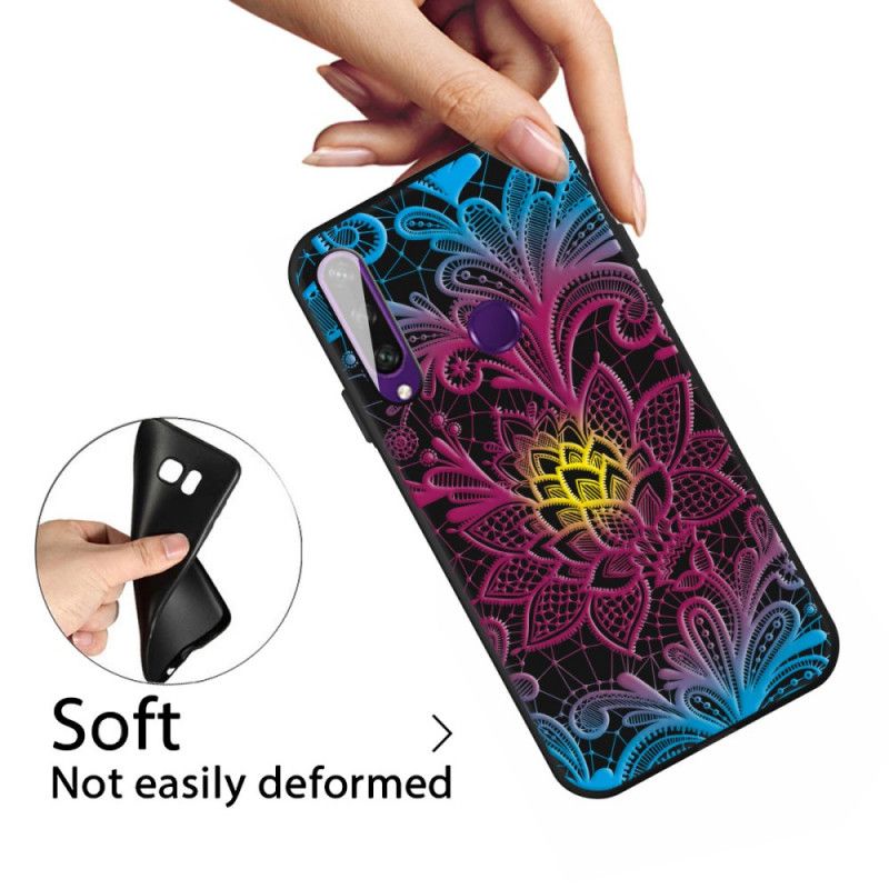 Cover Hoesje Huawei Y6p Telefoonhoesje Aziatische Lotus