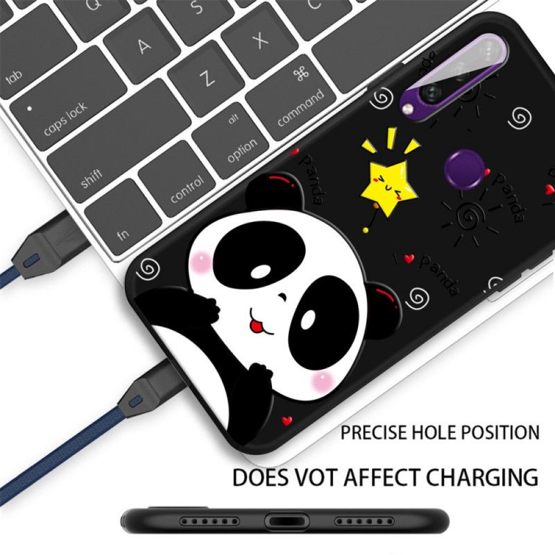 Cover Hoesje Huawei Y6p Telefoonhoesje Panda-Ster