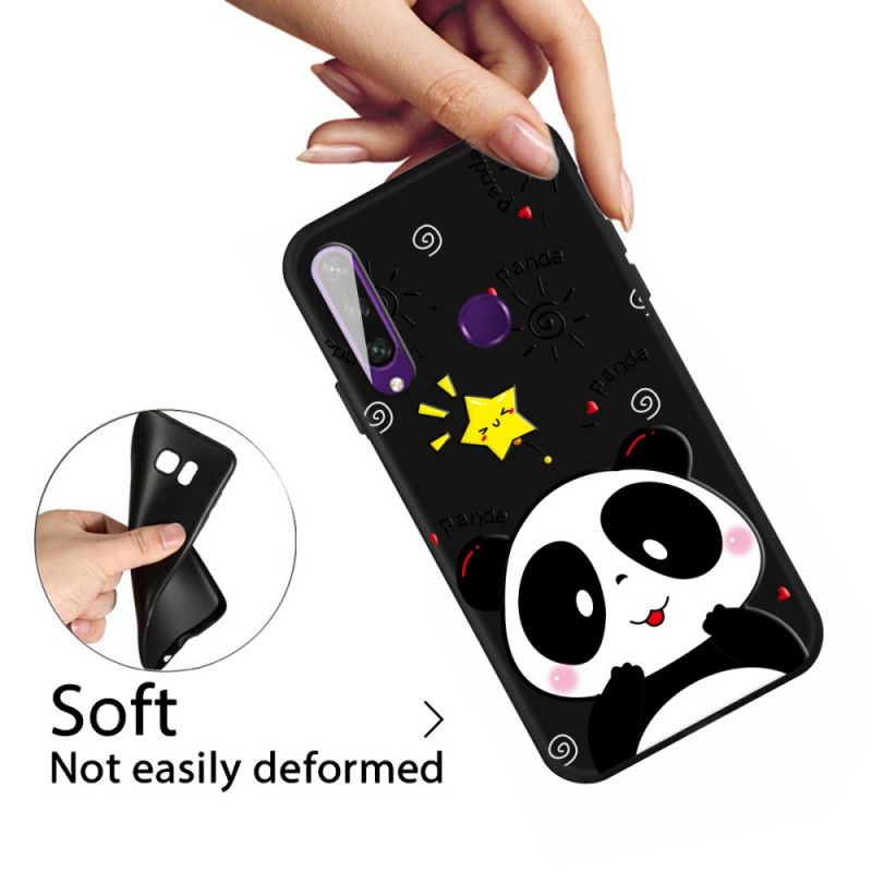 Cover Hoesje Huawei Y6p Telefoonhoesje Panda-Ster