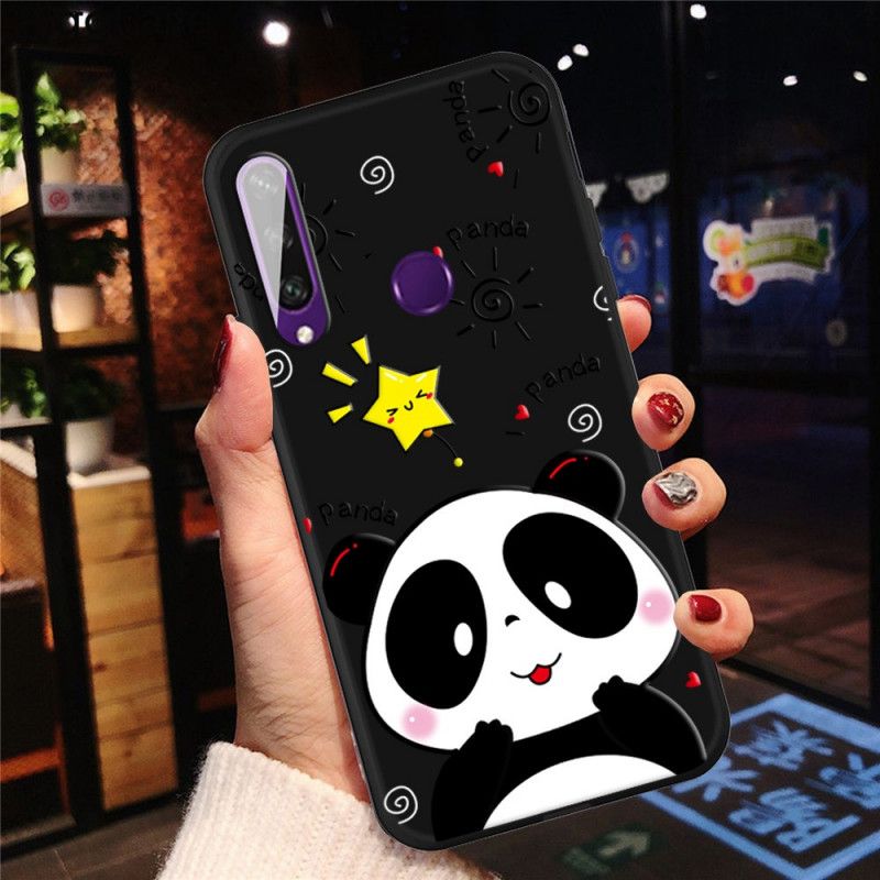 Cover Hoesje Huawei Y6p Telefoonhoesje Panda-Ster