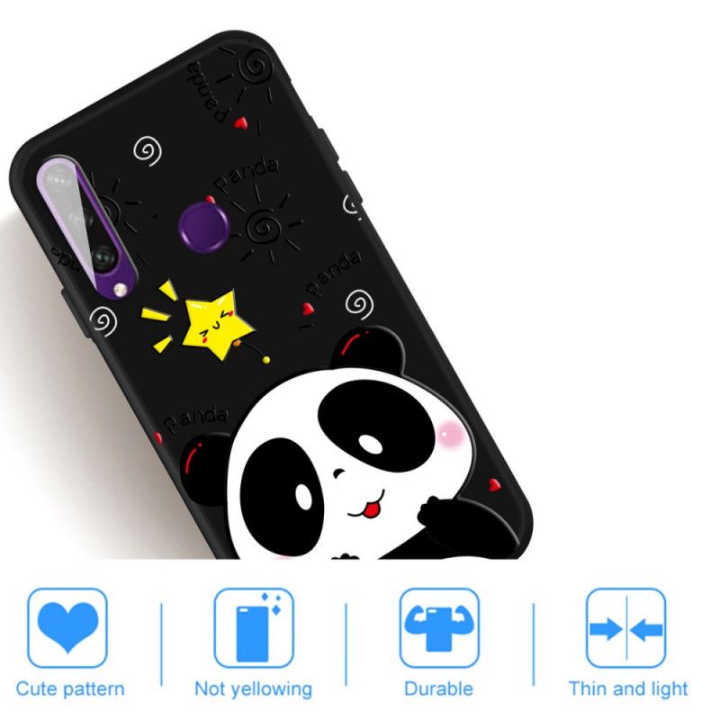 Cover Hoesje Huawei Y6p Telefoonhoesje Panda-Ster