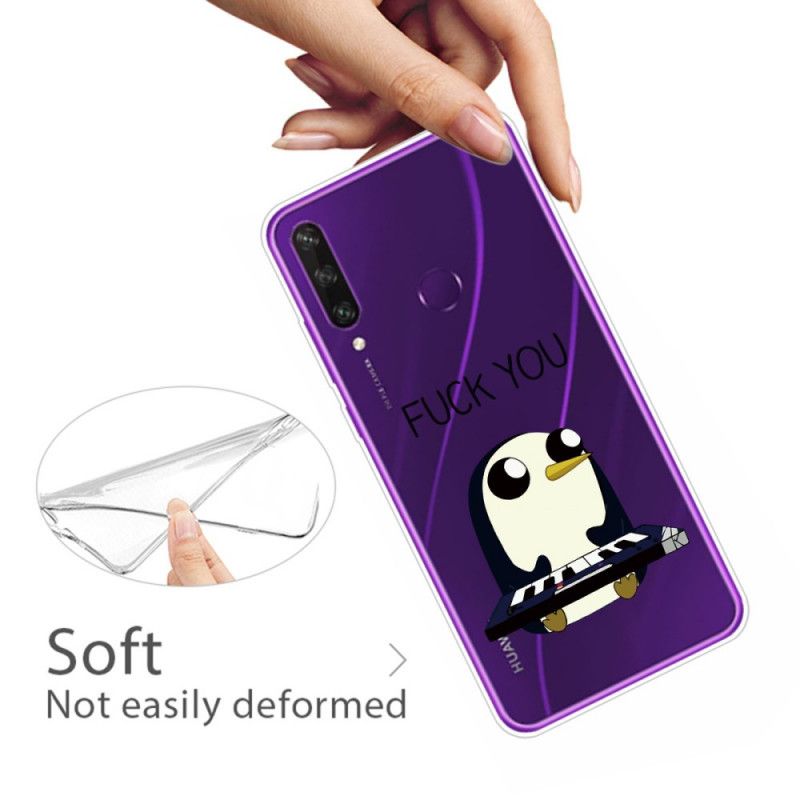 Cover Hoesje Huawei Y6p Telefoonhoesje Pinguin Fuck You