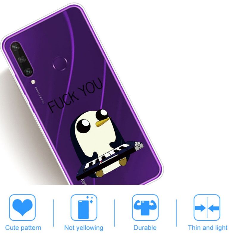 Cover Hoesje Huawei Y6p Telefoonhoesje Pinguin Fuck You