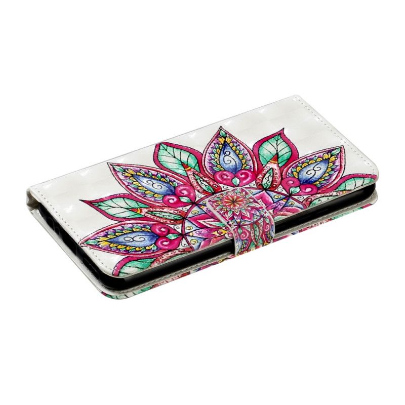 Flip Case Leren Huawei Y6p Getekende Mandala