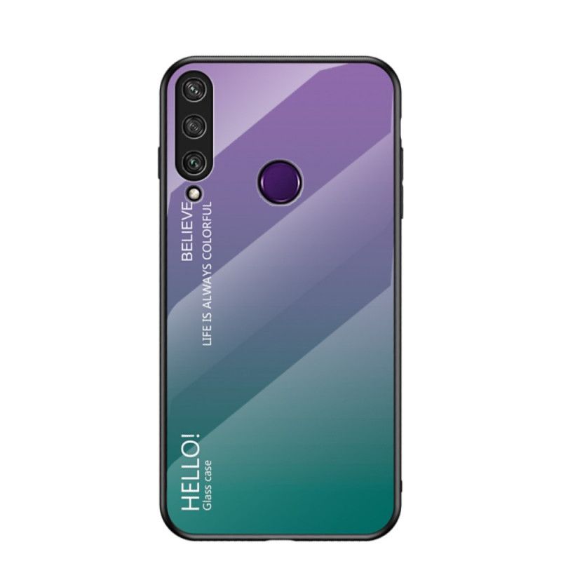 Hoesje Huawei Y6p Wit Zwart Hallo Gehard Glas