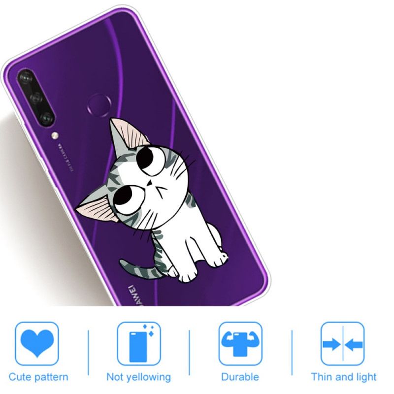 Hoesje Huawei Y6p Wit Zwart Let Op De Katten