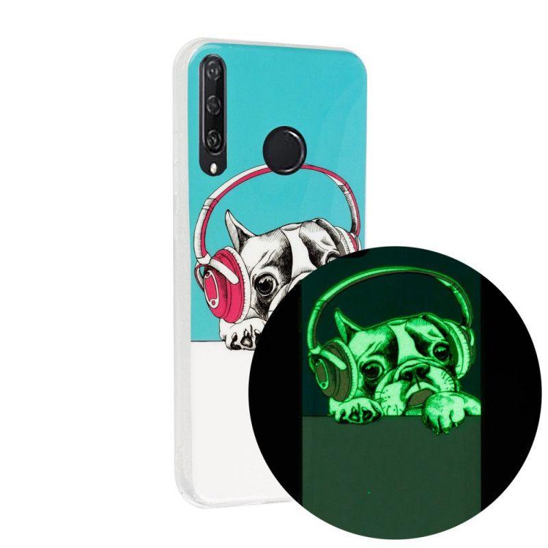 Hoesje voor Huawei Y6p Fluorescerende Hond