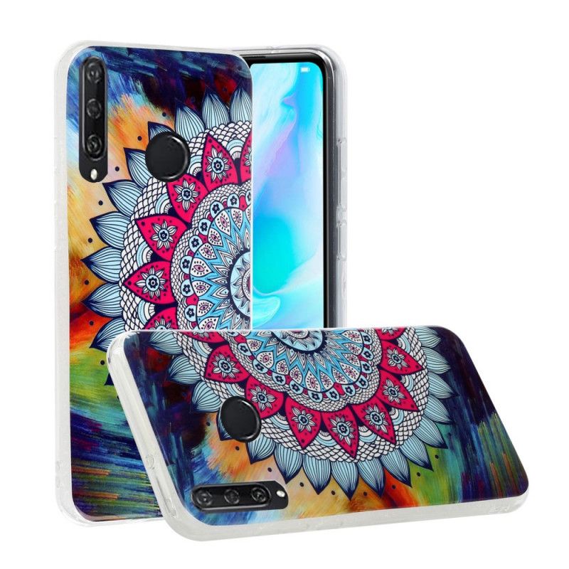 Hoesje voor Huawei Y6p Fluorescerende Mandala