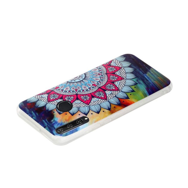 Hoesje voor Huawei Y6p Fluorescerende Mandala