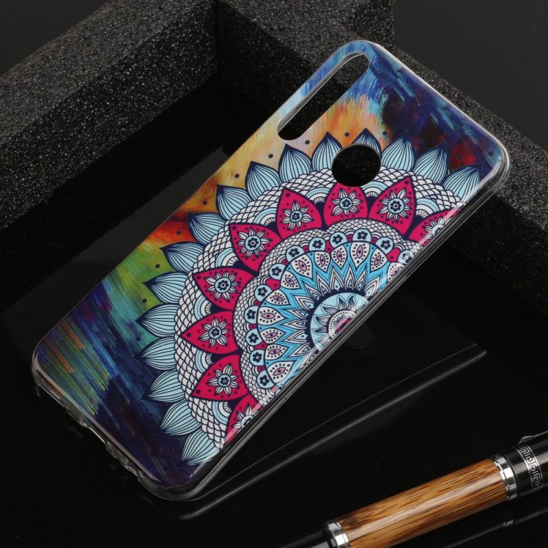 Hoesje voor Huawei Y6p Fluorescerende Mandala